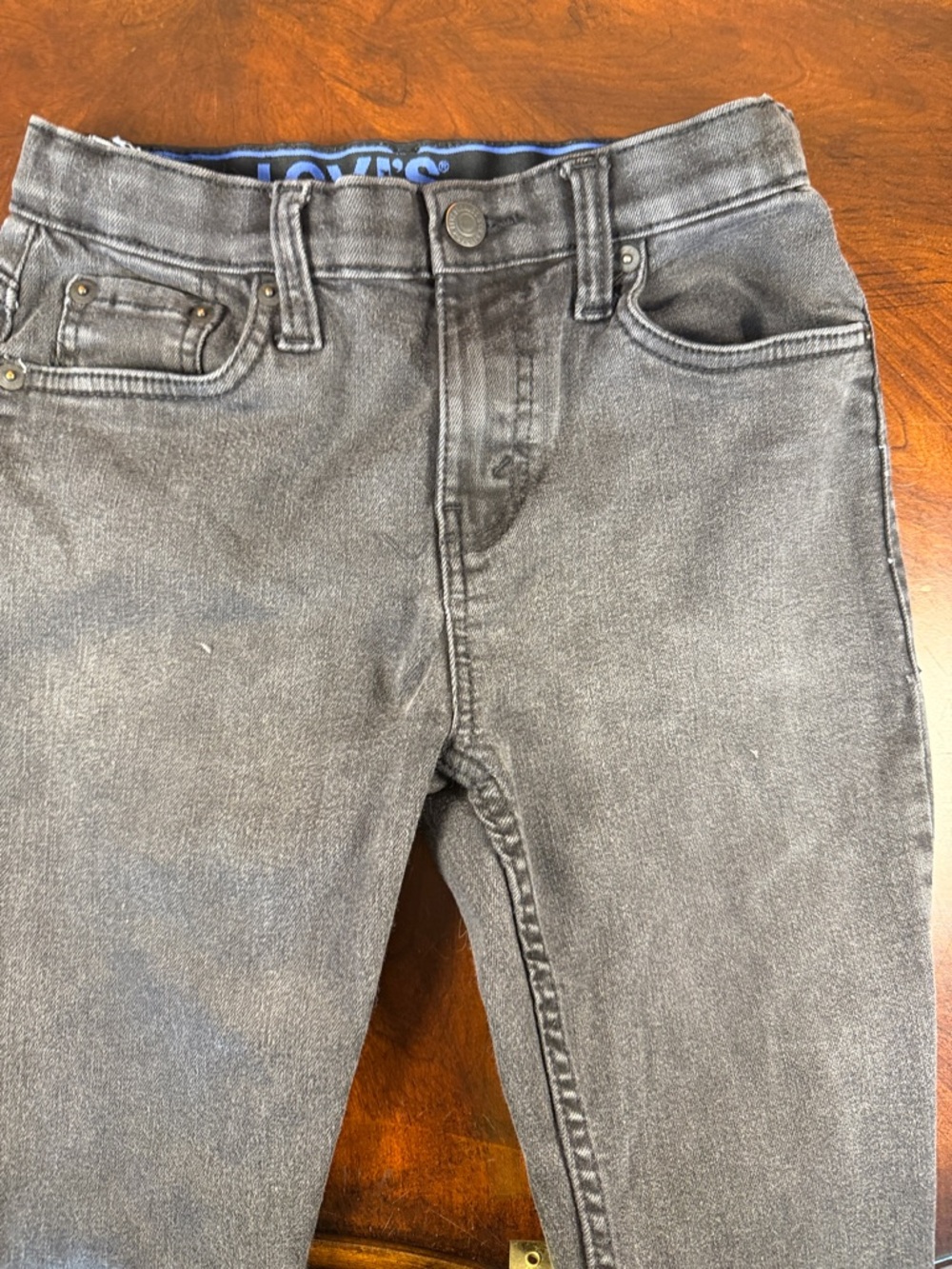 Levi's Washed Black Denim Jeans